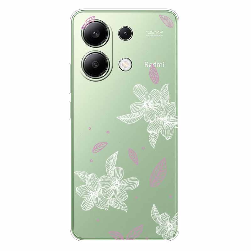 Для Xiaomi Redmi Note 13 4G Чехол ТПУ Прозрачный Мягкий Милый Рисунок Девочки Чехол Для Redmi Note 13 4G Чехол Note13 Прозрачный Силикон