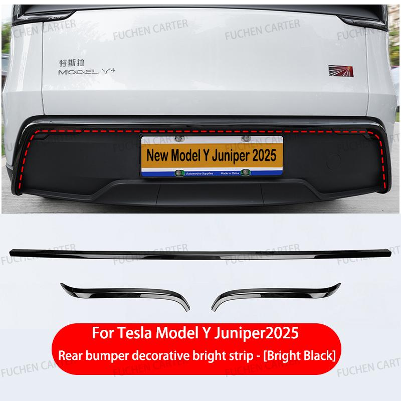 For Tesla New ModelY Juniper 2025 2026 Car stainless steel Rear Bumper Cover Protect collision prevention Strip Trim Accessorie
