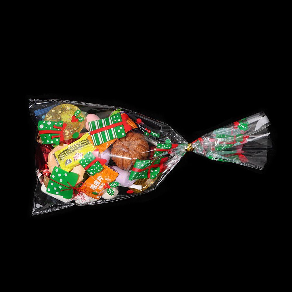 Дед Мороз Пряничный Рождественские Подарочные Пакеты Конфеты Целлофановый Пакет Упаковка для Печенья Выпечка Упаковка