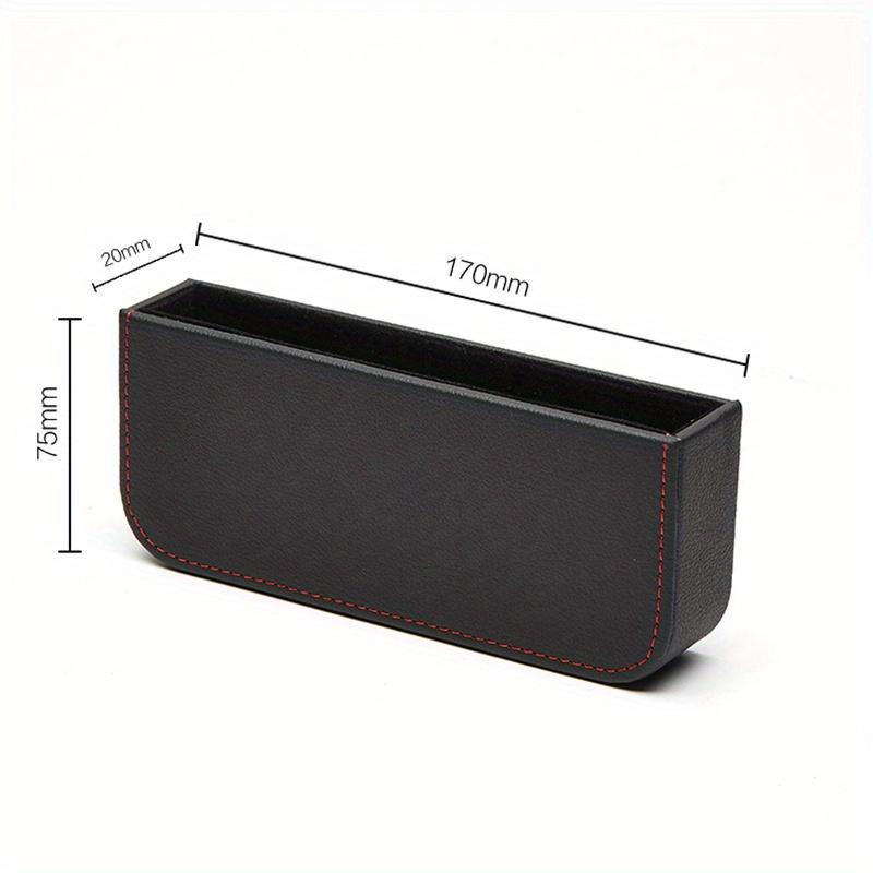 1PC Car Seat Gap Multifunctional Storage Box Driver Side Seat Gap Organizer Phone Holder Box Black Car Decor Accessories Interior