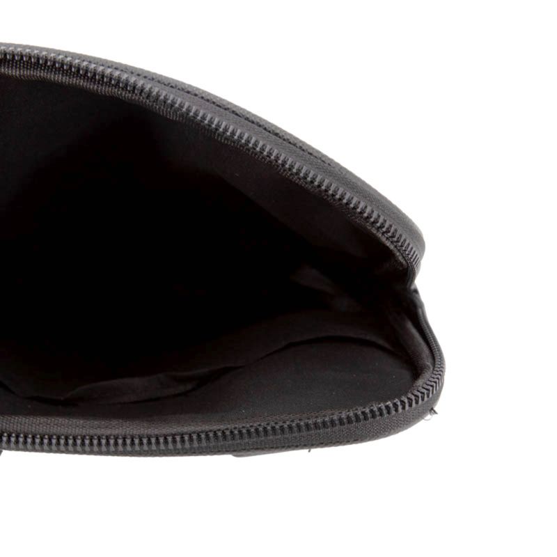 Textured Faux Leather Satchel with Red Wolf Embroidery Safiano 22x25x2cm Men BILL TORNADE