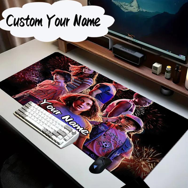 Custom Name Mouse pad Stranger Eleven Upside Down Mouse Pad Desk Mat, Non-Slip Rubber Backer Pad For Computer Notebook Gaming Mouse Pad Birthday Gift