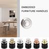 Furniture Handles Handle Embedded Cabinets Handle Drawer Handle Invisible Handles Knobs Spring Shake Practical