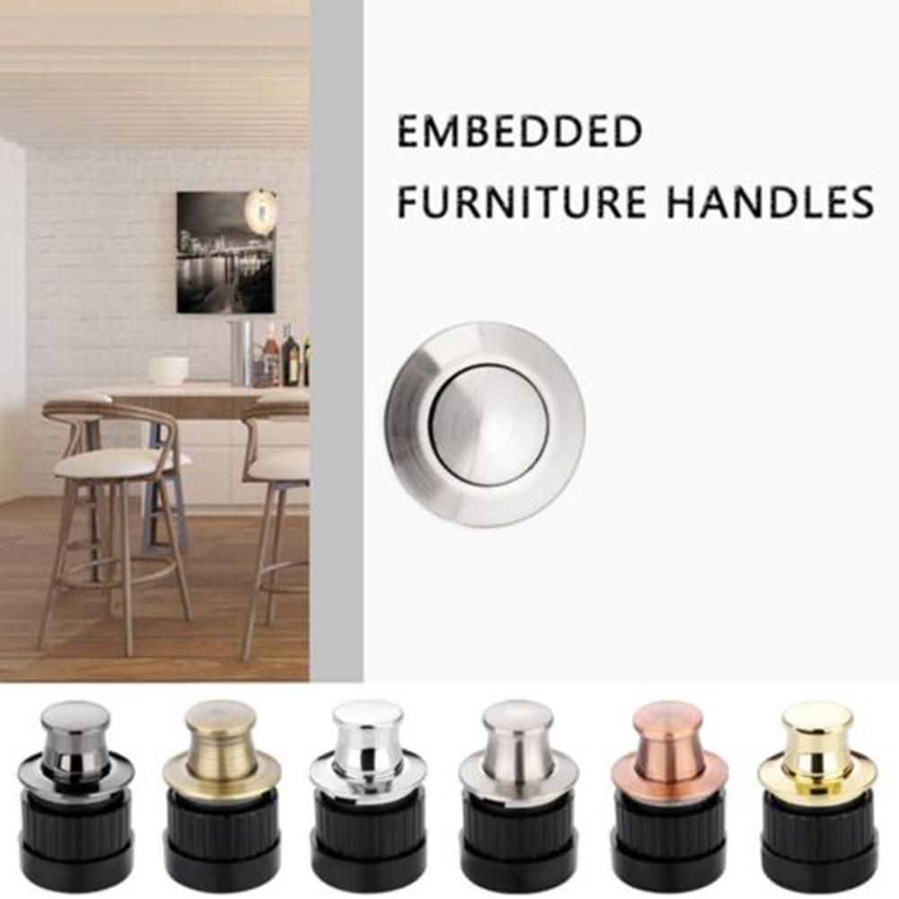 Furniture Handles Handle Embedded Cabinets Handle Drawer Handle Invisible Handles Knobs Spring Shake Practical