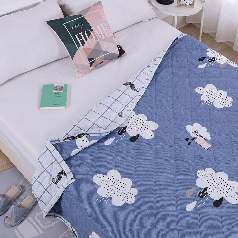Летнее прохладное одеяло Летнее машинная стирка Кондиционер Весна и осень Одинарное/двойное летнее одеяло