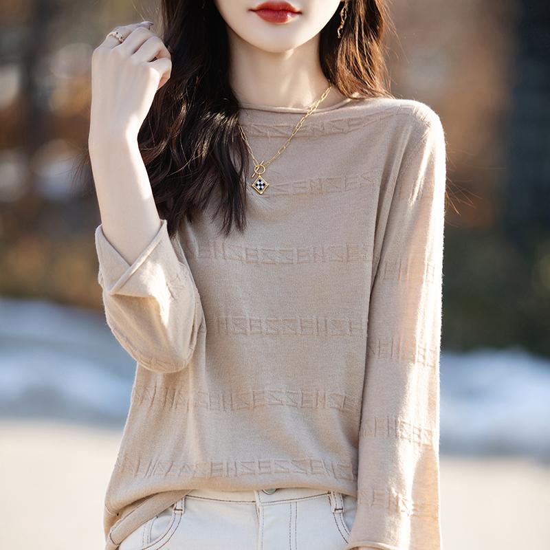 Всесезонный женский свитер из 50% шерсти и 50% шелка | Легкий теплый свитер из смеси | Роскошный трикотаж из кашемира и шелка