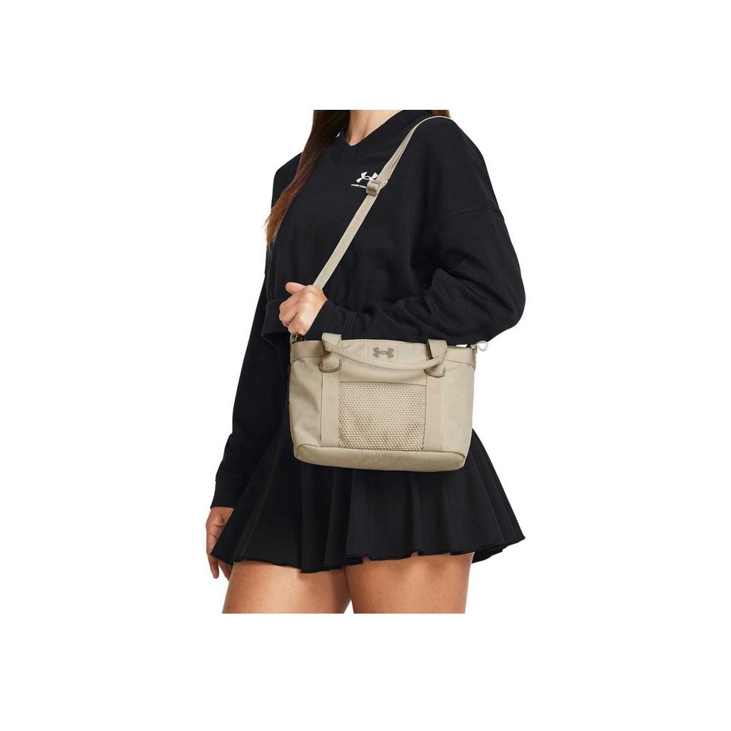 New Under Armour Polyester Tote Bag, Shopping Bag, Handbag, Shoulder Bag, Crossbody Bag Mini Women's Khaki & Taupe 1385358-289