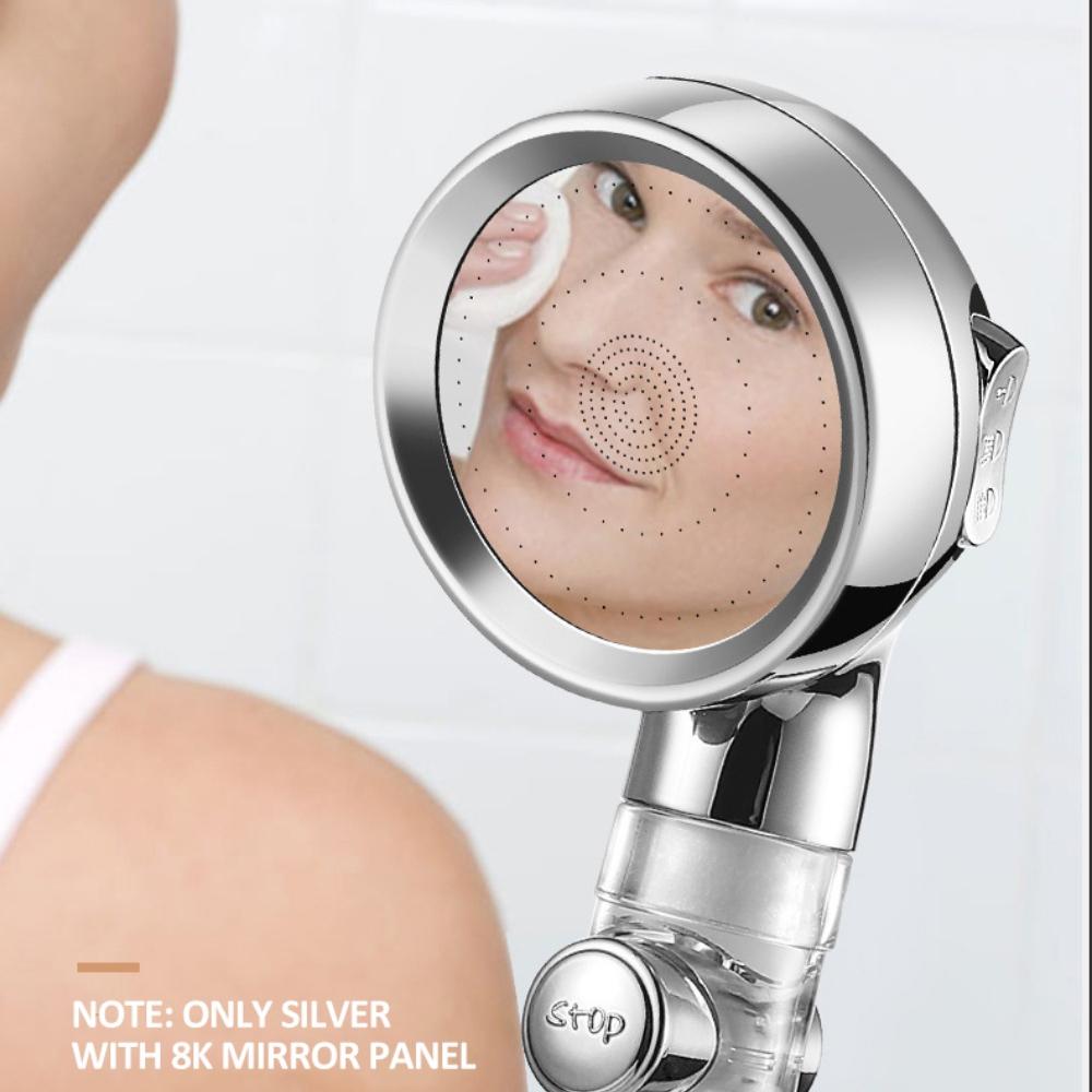 Душевая насадка с турбонаддувом, 3 режима, регулируемый фильтрующий дождевой душ высокого давления для домашней ванной комнаты