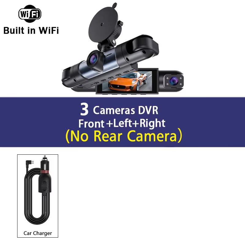 4-канальная 360° вращающаяся видеорегистратор Wifi APP 1920*1080P HD Автомобильная камера Ночное видение Монитор парковки G-сенсор Видеорегистратор Черный ящик