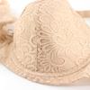 Women Full Cup Plus Size Bra Sexy Bow 3 Hooks Bras Breathable and Comfortable Lace with Wire Brassiere D E Cup