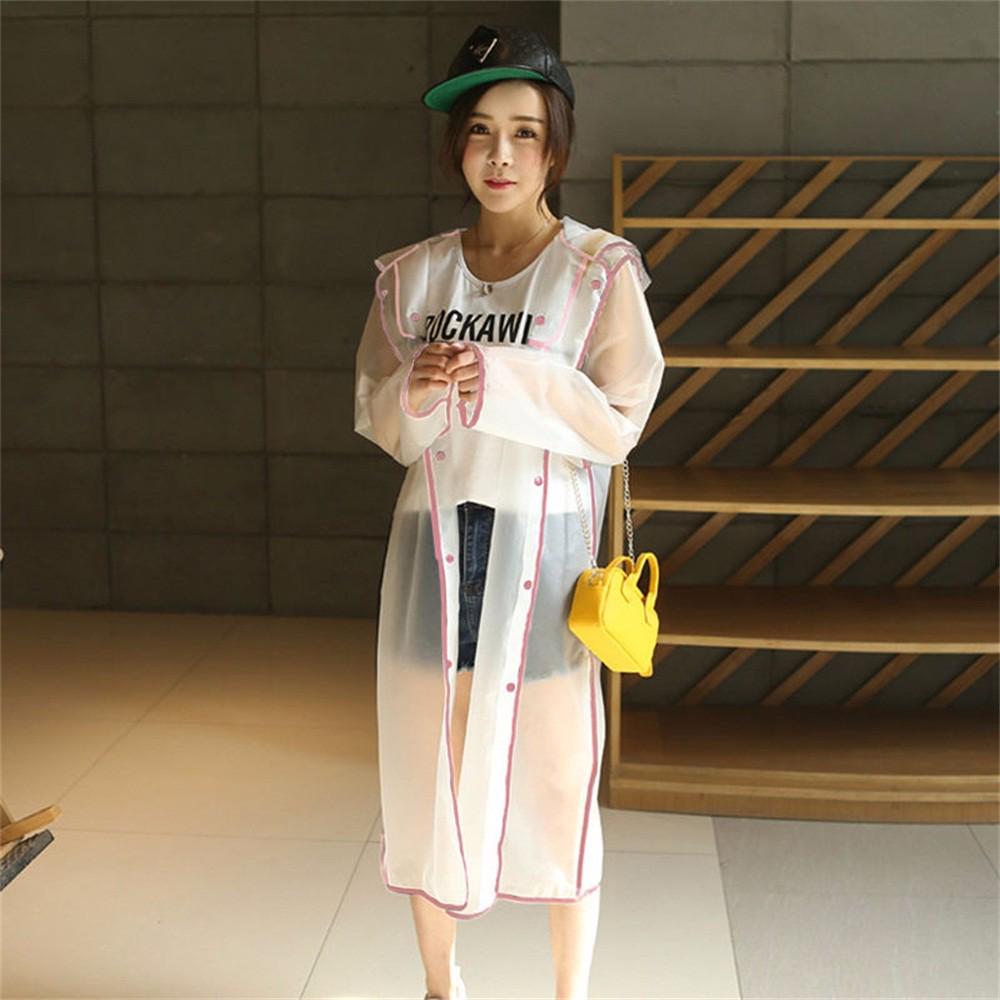Travel Single One-piece Raincoat EVA Outdoor Long Transparent