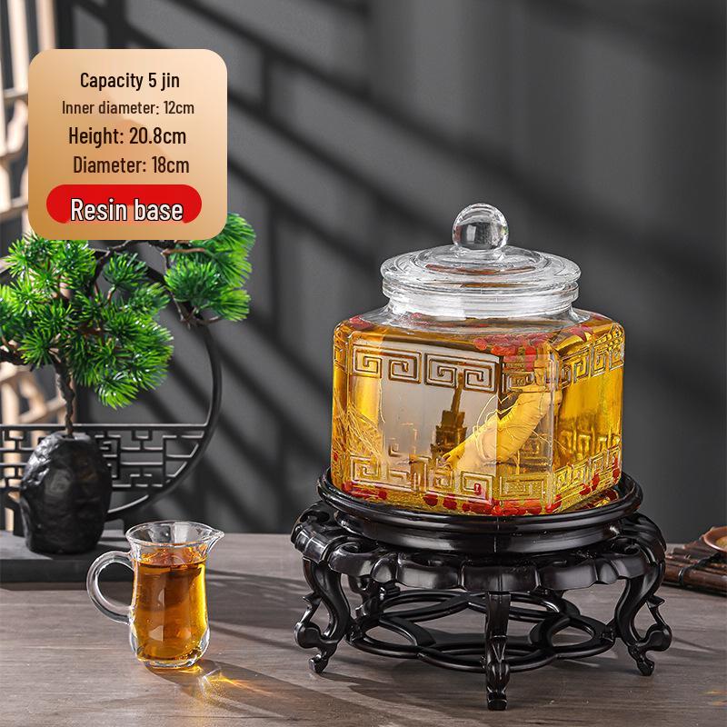 Роскошная герметичная банка для настаивания вина и байцзю с краном для домашнего использования