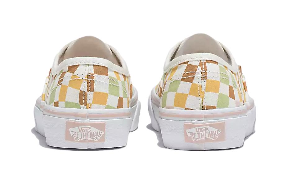 Vans Wavy Check Cushioning, Wear Resistant Low top Kids' Skateboarding Shoes Multicolor Children Aged 3 7 Years Old VN0A3UIV6GL