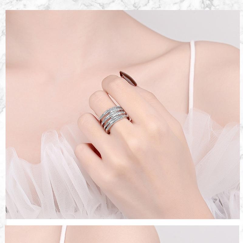 Женское кольцо Lindon с цирконом, ювелирное кольцо для вечеринки