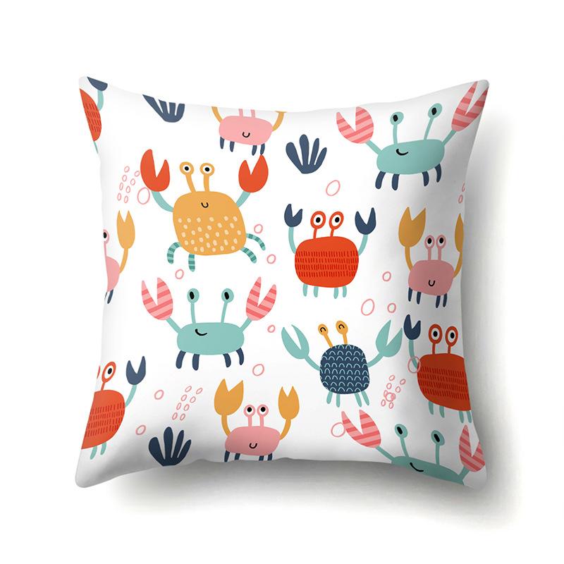 Геометрическая Креативная Односторонняя Наволочка Чехол на Подушку Дивана в Гостиную Полиэстеровая Наволочка Офисная Подушка под Поясницу