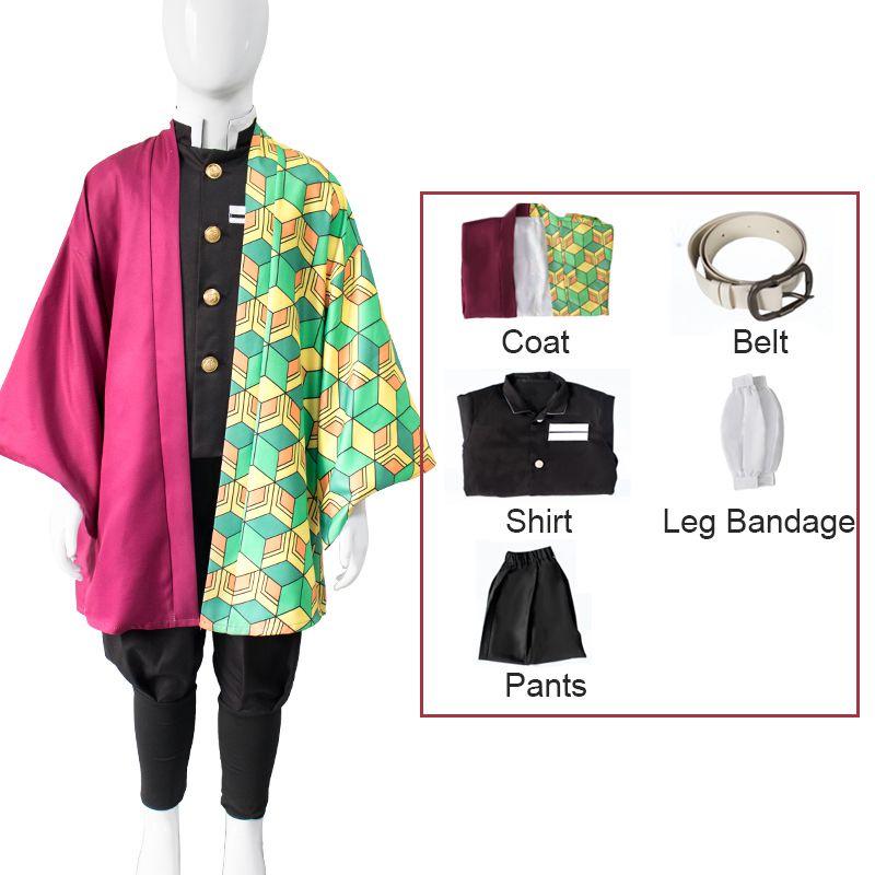 Костюм для косплея Demon Slayer Kamado Nezuko для детей разных цветов, изысканная работа и идеальные швы