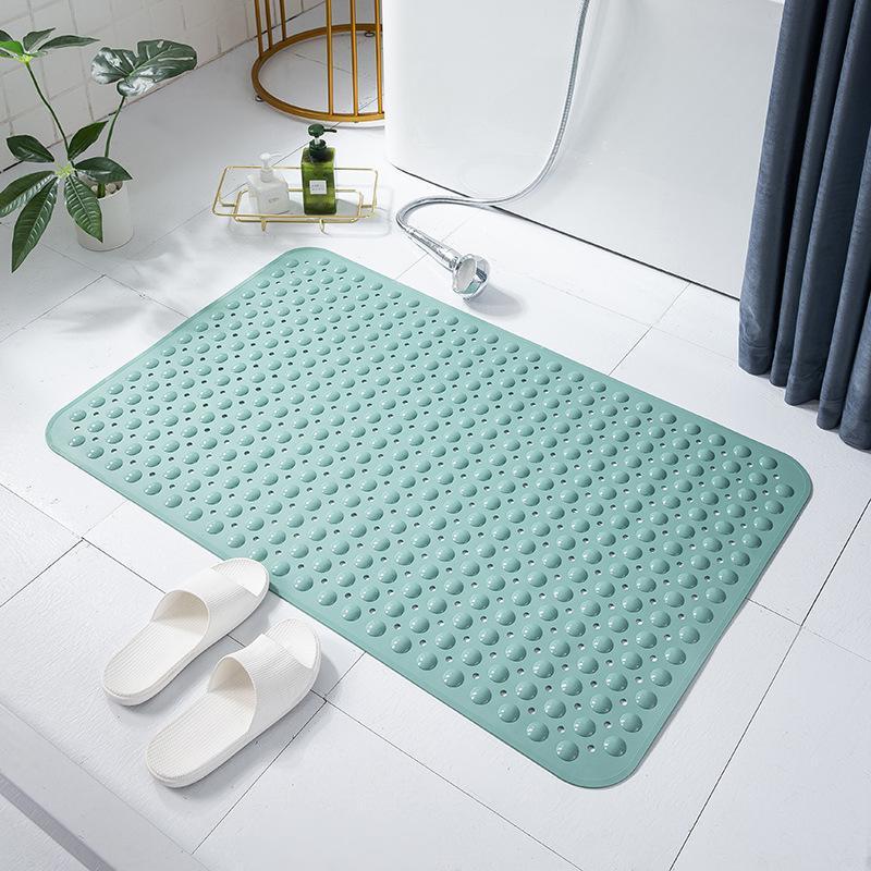 Thickened Extra Large Non Slip Bath Mat With Strong Suction Cups Drain Holes Perfect For Home Bathroom Shower Tub Use