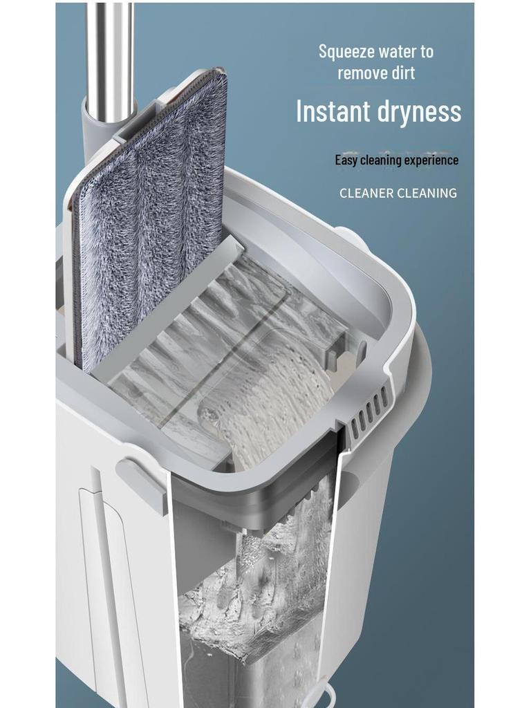 2024 Hands-Free Flat Mop: New Style, Easy-Clean Scratch Mop for Effortless Home Cleaning