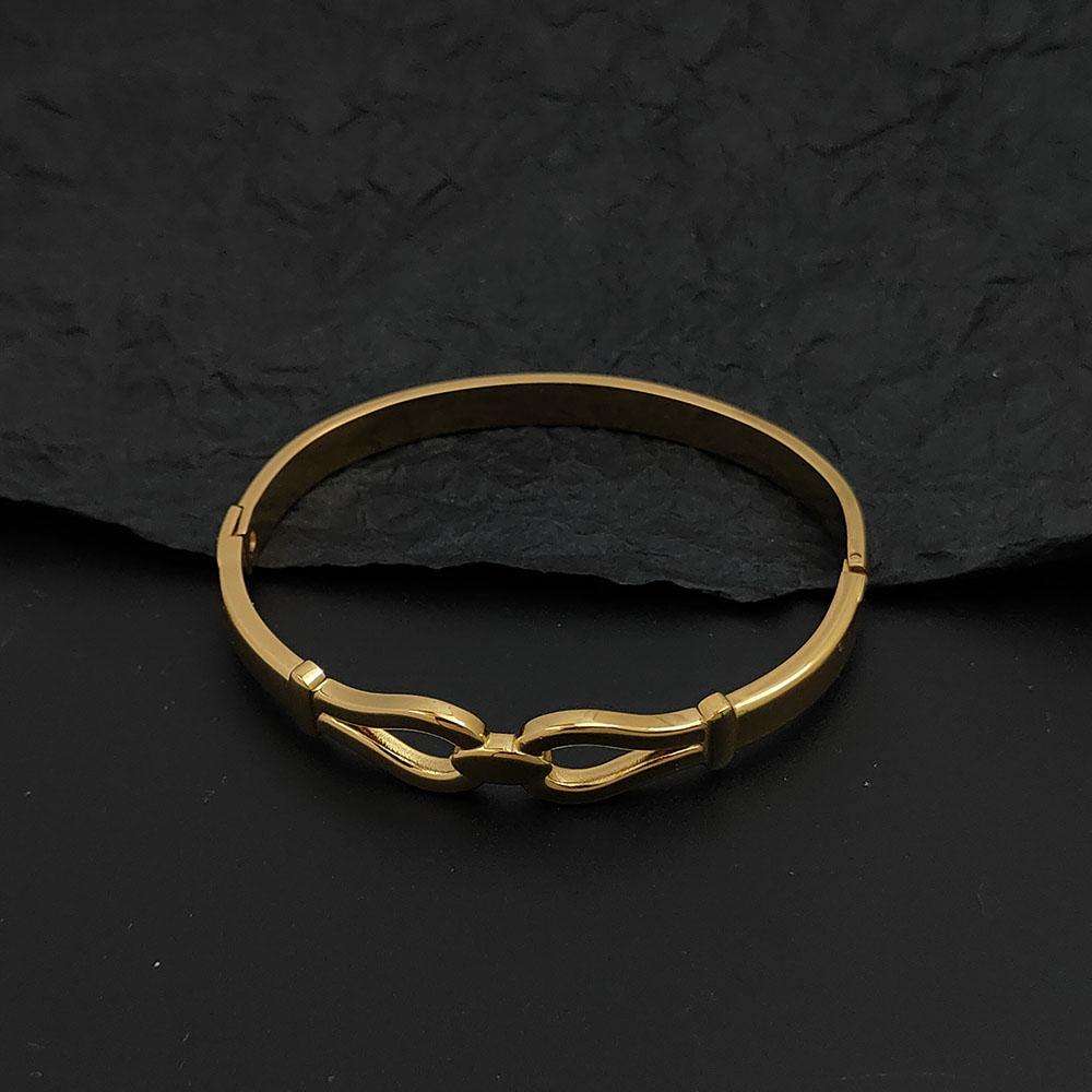 Fashionable Geometric Stainless Steel Gold-plated Bracelet for Women, Waterproof and Non-fading Bracelet, Gift for Wife