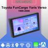 Android Carplay автомобильное радио для Toyota FunCargo Yaris Verso 1999-2006 мультимедийный проигрыватель головное устройство стерео GPS навигация BT WIFI 2+32 ГБ