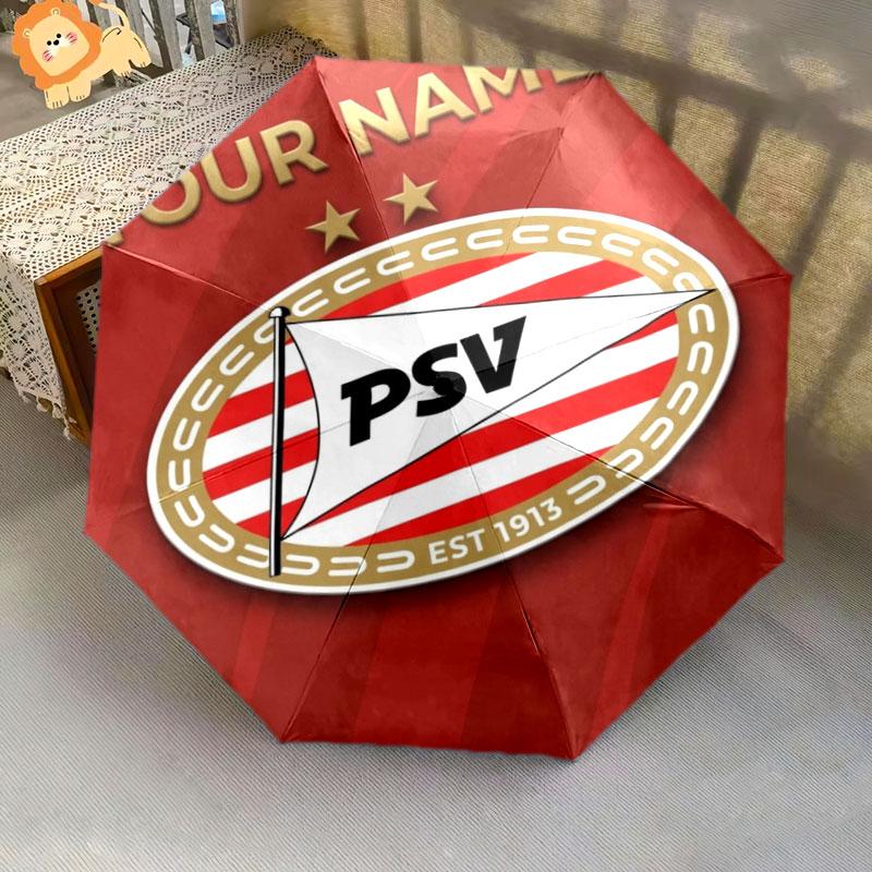 1 PC Automatic Folding Umbrella - Philips Sport Vereniging Custom Name Pattern, Portable & Foldable Design with 8 Ribs, Christmas Birthday Gifts