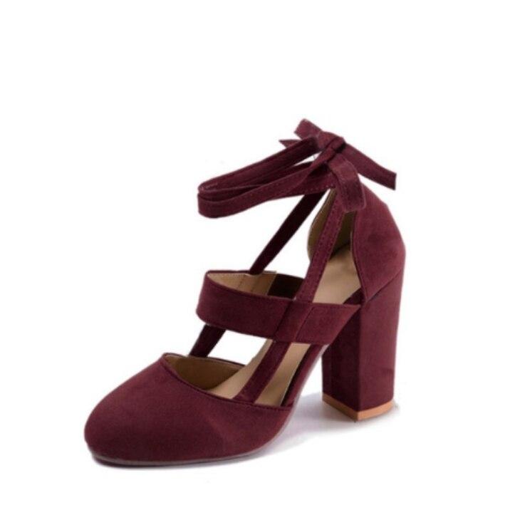 Женские летние сексуальные замшевые сандалии на толстом высоком каблуке для вечеринок