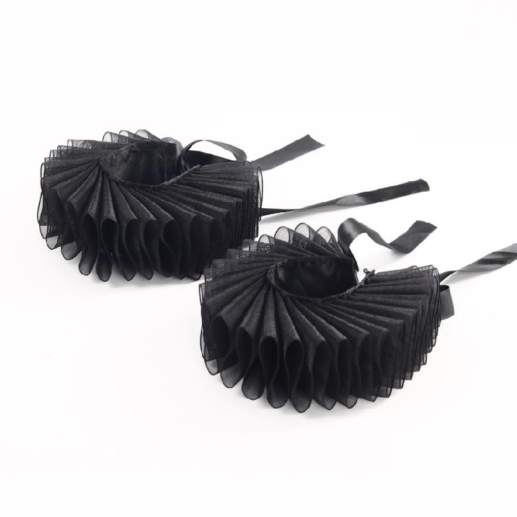 Wrist Cuffs Ruffled Collar Perfect For Cosplay, Stage Performances, And Costume Parties Halloween Photo Props