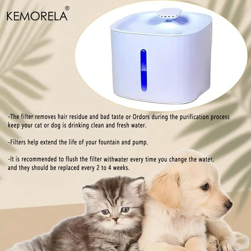 Фильтры с активированным углем для кошачьего фонтана для воды, 6/12 шт. Замена для большинства диспенсеров для воды для домашних животных - Подходят для чистой питьевой воды