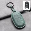 Leather Car Key Case Cover Shell For Jeep Chrysler 300 200 Dodge Charger Grand Cherokee Wrangler Compass Renegade For Fiat 500X