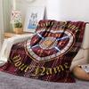 1PC Heart Hmfc Custom Name Patterned Flannel Blanket Suitable For All Seasons For Home Decor Warmth And Comfort Gifts Holiday Present