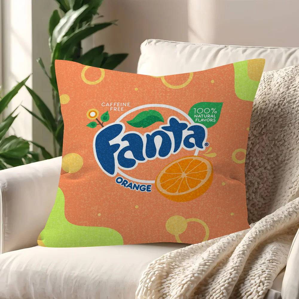 Fanta Логотип Новая Персонализированная Наволочка Детская Спальня Декор Дикой Вечеринки Наволочка Подарок на День Рождения Ребенка Душ