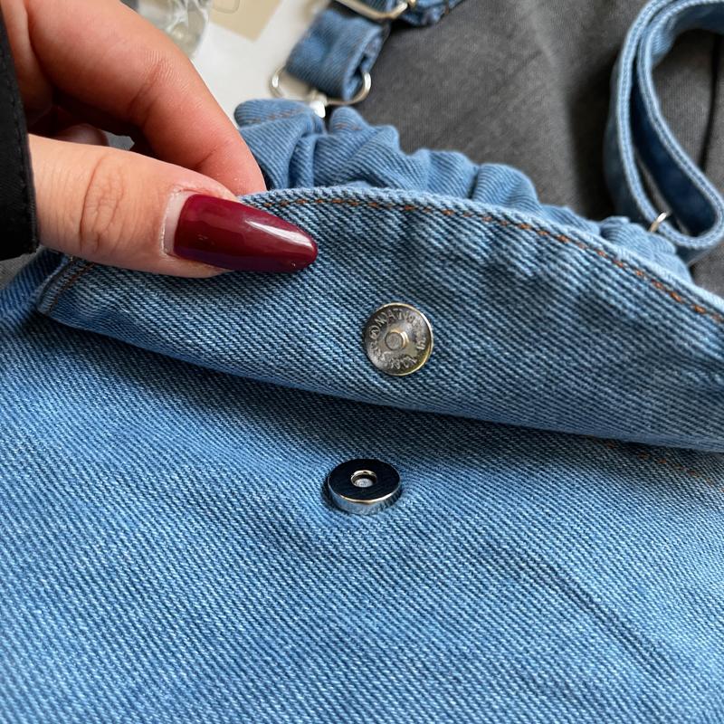 Женская сумка через плечо из денима большой емкости, сумка для путешественников на плечо