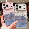 Магнитный чехол для телефона с принтом гор Для iPhone 17 Pro 16 15 14 13 Pro Max Для Magsafe Беспроводная зарядка Защита камеры Жесткий чехол