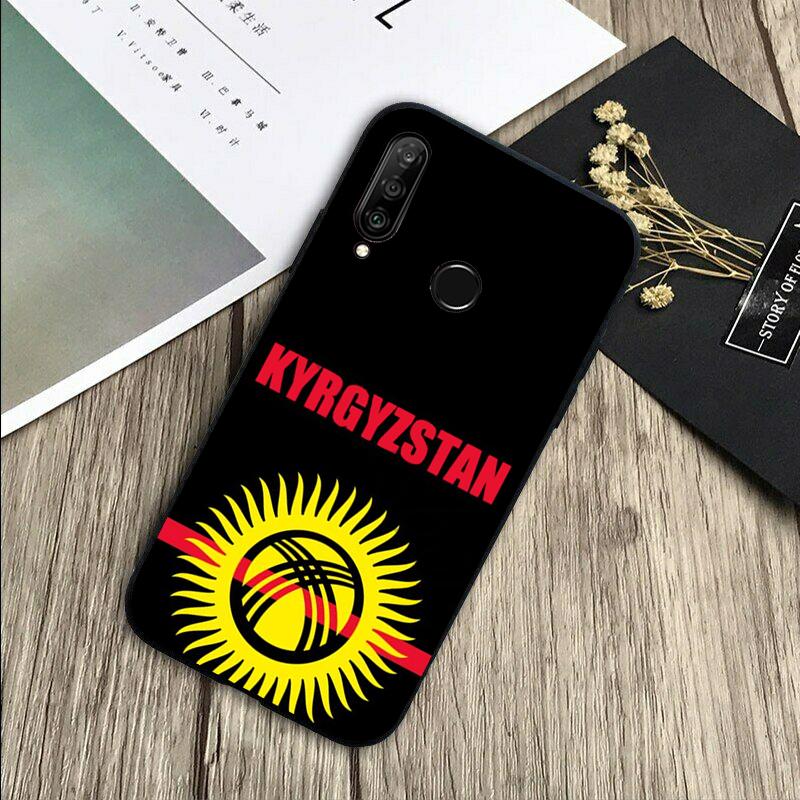 Флаг Кыргызстана Для Huawei Nova 11 9 10 SE Y70 Y60 Y90 Y61 Y91 Y73 Y72 12i 11i 8i P30 P40 Lite P60 Pro Чехол