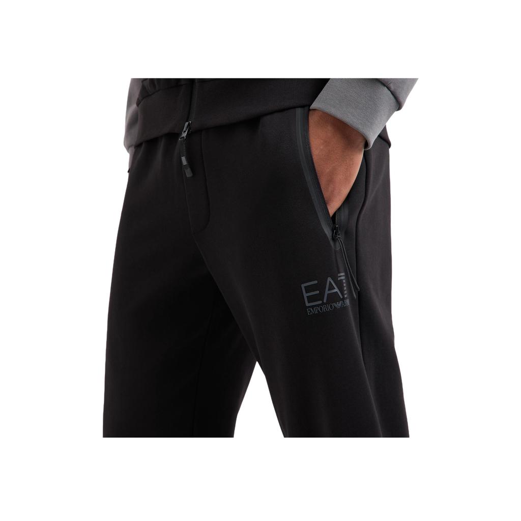 Emporio Armani EA7 Спортивный костюм мужской, блок цветов, принт с буквами, воротник-стойка, молния, длинный рукав, повседневный, серый 6DPV60-PJVTZ-1200