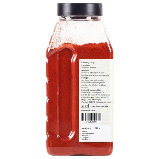 Urban Platter Красный перец чили, порошок Кашмири, 400 г | Среднеострый | Ароматный | Без добавок