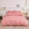 Haze Blue Duvet Cover Microfiber Solid Color Bedding Set,3pcs Comforter Cover with 2 Pillowcases Modern Home Bedroom Quilt Cover