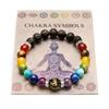 7 Chakra Bracelet Men's Women's Natural Crystal Healing Anxiety Jewelry Mandala Yoga Meditation Bracelet Gift