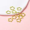 50pcs/lot Colorful Open Rings Star Shape Jump Rings For Jewelry Making Keychain Phone Chain Diy Craft Findings Supplies