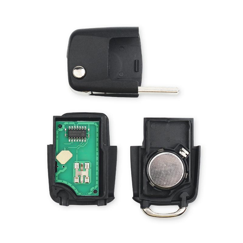 KEYYOU 3 Button Remote Car Key For VW PASSAT Polo Skoda Seat Polo/Golf/Beetle 1J0959753 DA/AH 1K0959753G 434Mhz ID48