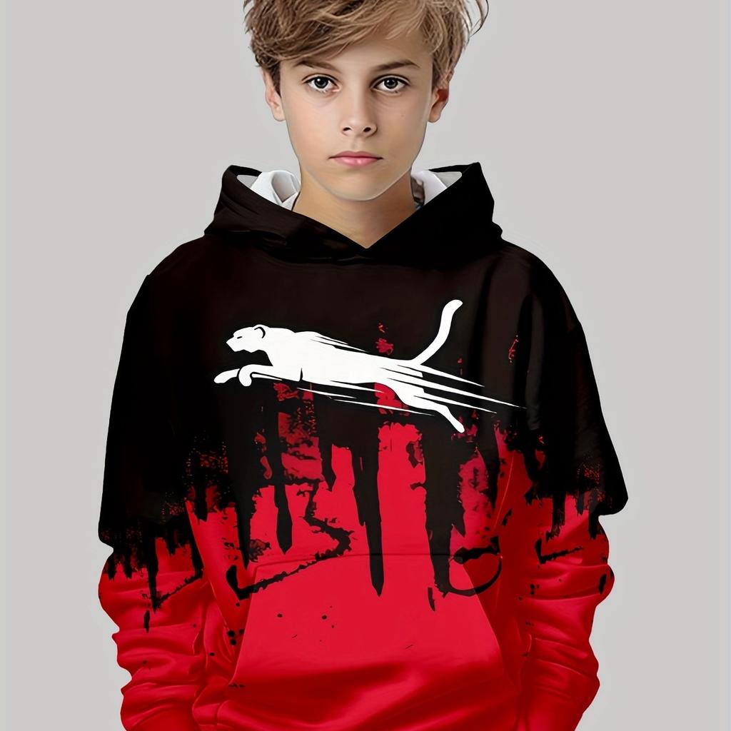 Children's Clothing Boys Hoodies Long Sleeve Creative 3D Print Kids Spring Fall Clothes Casual Fashion Pullover Girl Clothes Top