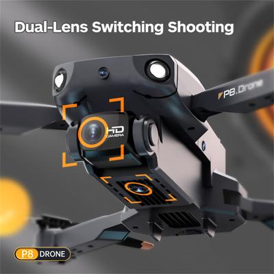 Новый дрон P8 4K с ESC HD одиночной камерой 5G Wi-Fi FPV 360 полный обход препятствий оптический F-low Hover складной квадрокоптер подарок для мальчика