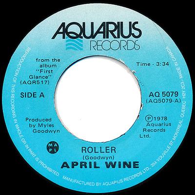 7-дюймовая пластинка APRIL WINE Roller Right Down To It AQ5079 Aquarius Record 1978 Канада Рок Б/у