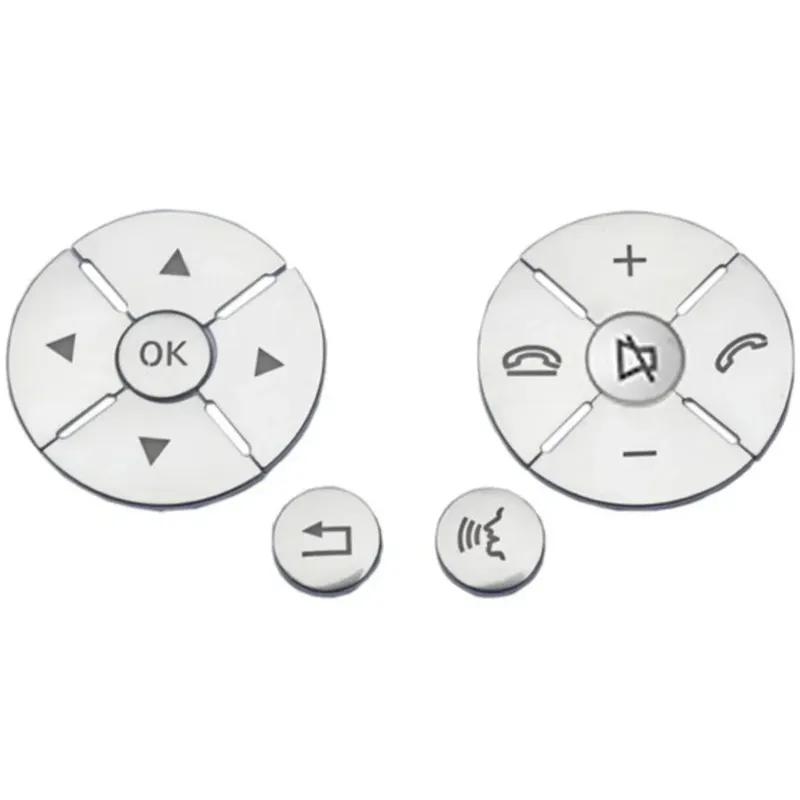 Автозапчасти для Mercedes Benz C E S GLK Class W204 W212 W221 X204 Накладка на кнопку рулевого колеса Автонаклейка Аксессуары для интерьера