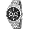 Мужские часы Tissot Attrazione Chronograph из нержавеющей стали с черным циферблатом, кварцевые, R8853151022