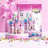 1000 шт. 6 в 1 серия друзей, замок принцессы розовой мечты, строительный блок для девочек, королевский дом, набор городских кирпичей, детская игрушка