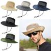 Mens Womens Mesh Camouflage Breathable Hiking Cap Sun Protection Bucket Hat Sun Visor Hat