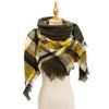 Spring Autumn Winter Shawl Ladies Plaid Triangle Scarf