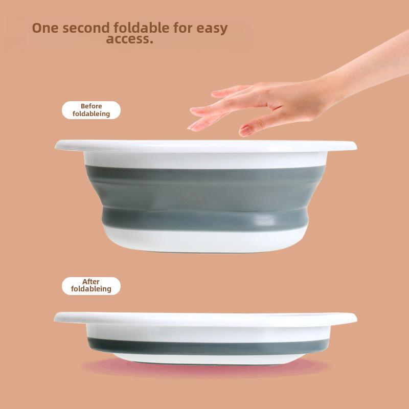 Portable Silicone Folding Wash Basin: Large, Medium, and Small for Outdoor Travel