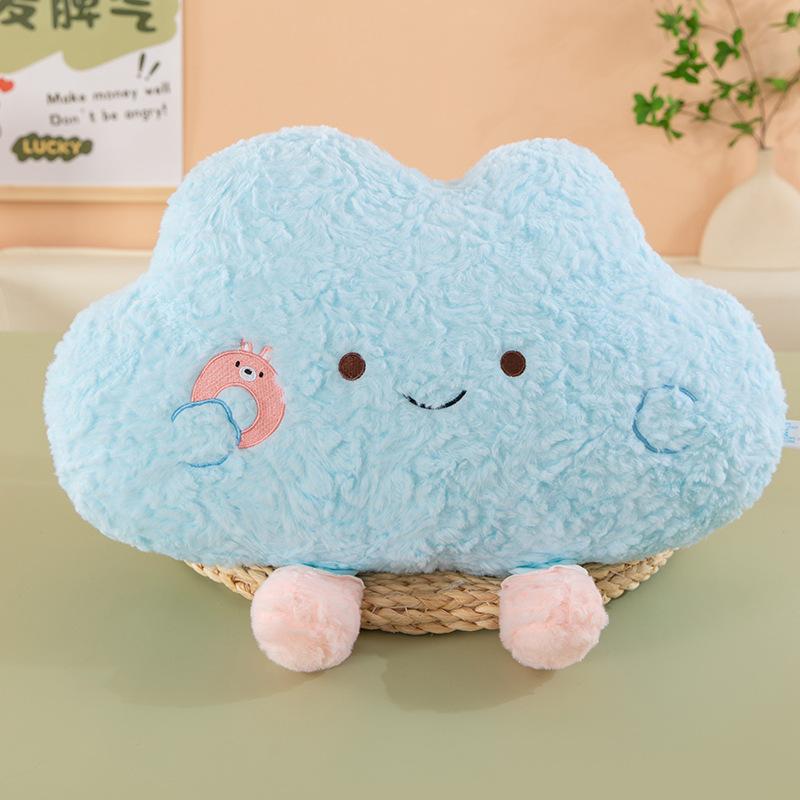 Cute mood cloud throw pillow girl birthday gift sleeping doll cute plush toy sleeping pillow